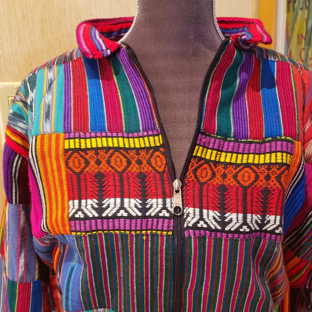 Bright Vintage Patchwork Jacket - image 2